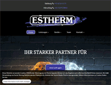 Tablet Screenshot of estherm.at